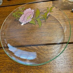 Stunning Dorothy C Thorpe Handpainted 7 inch shallow Bowl, Mid Century 1960s.